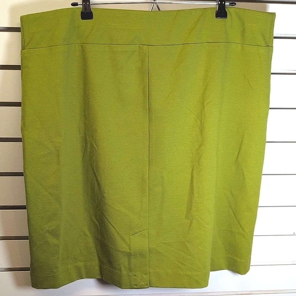 J. Jill Ponte Pencil Stretchy Green (Vine) Skirt 2X NWT